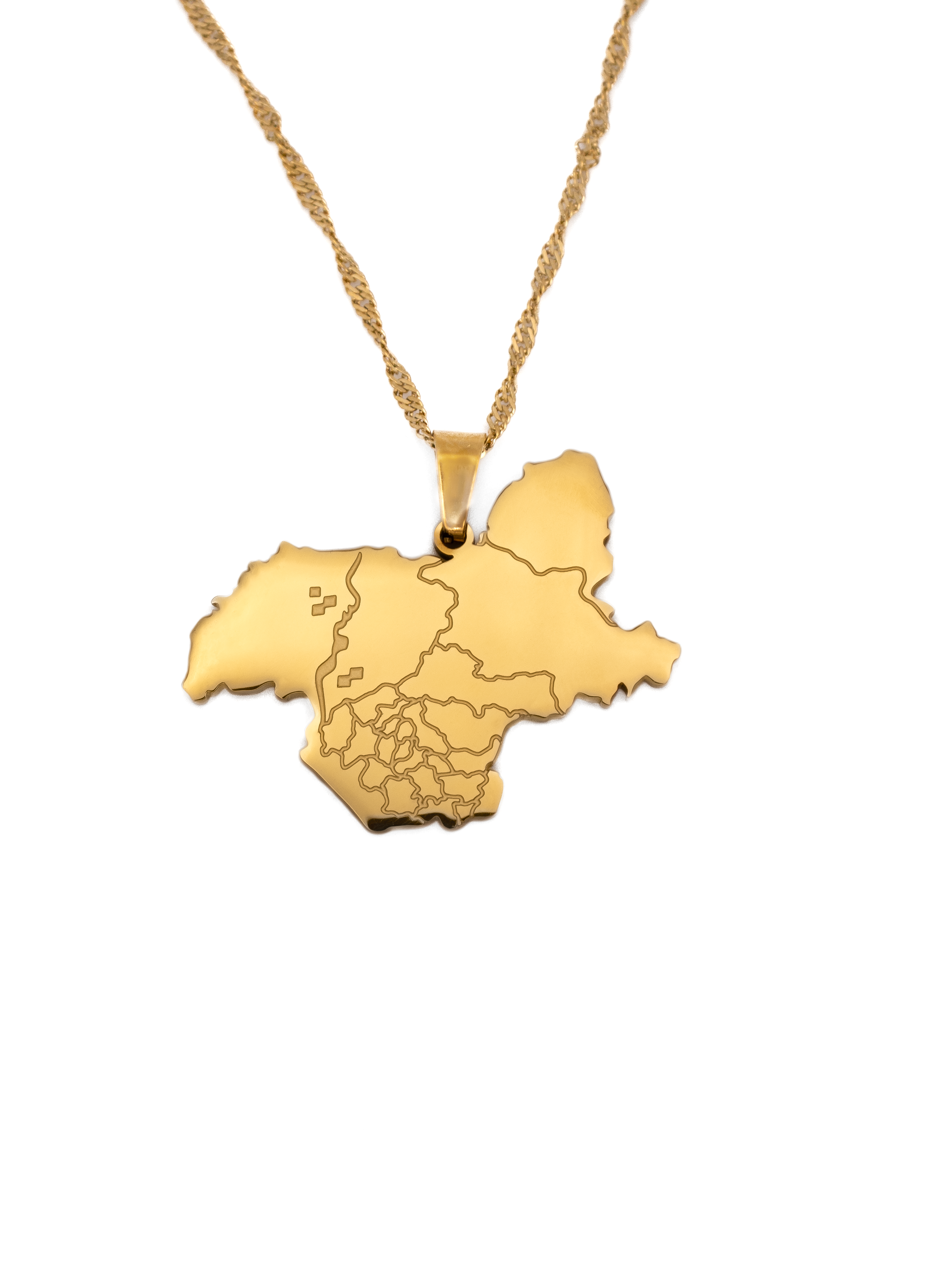 Kashmir Map Necklace - KIRO UK