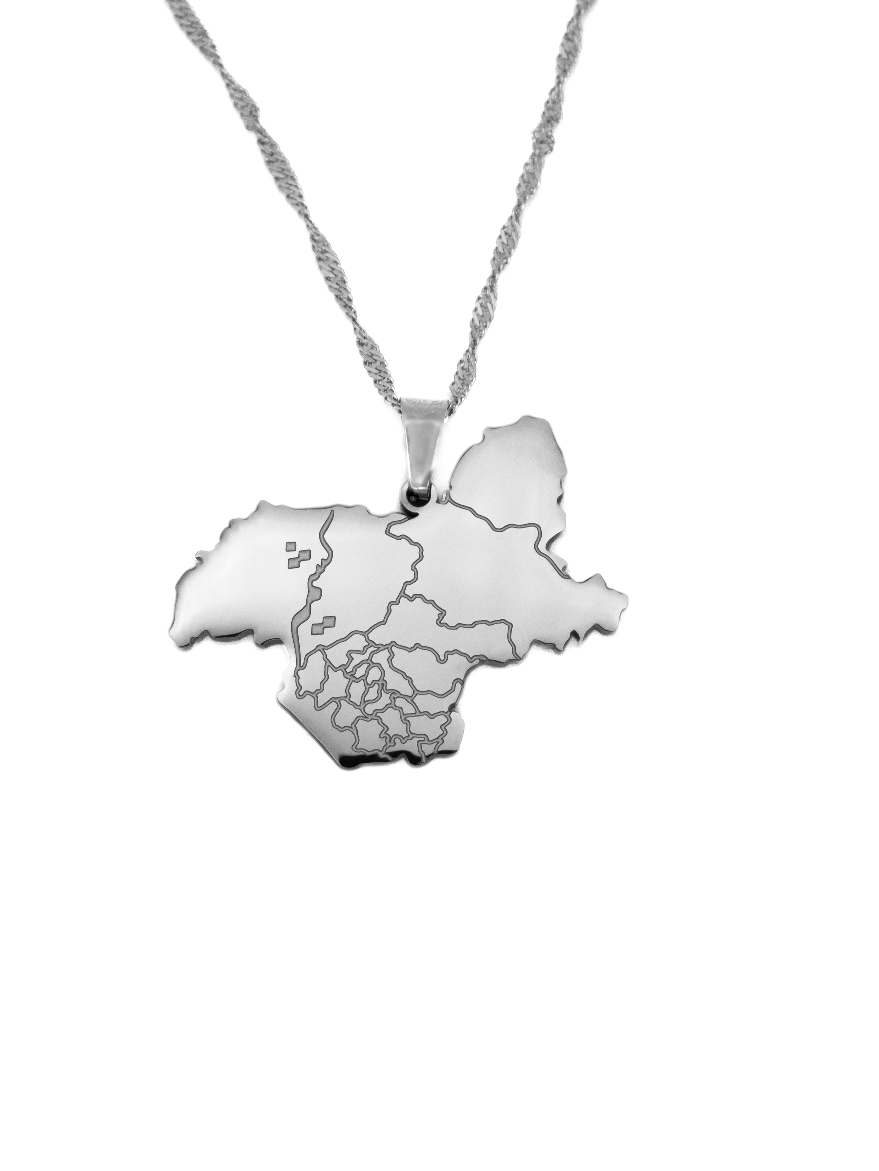 Kashmir Map Necklace - KIRO UK
