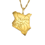 Kenya Map Necklace - KIRO UK
