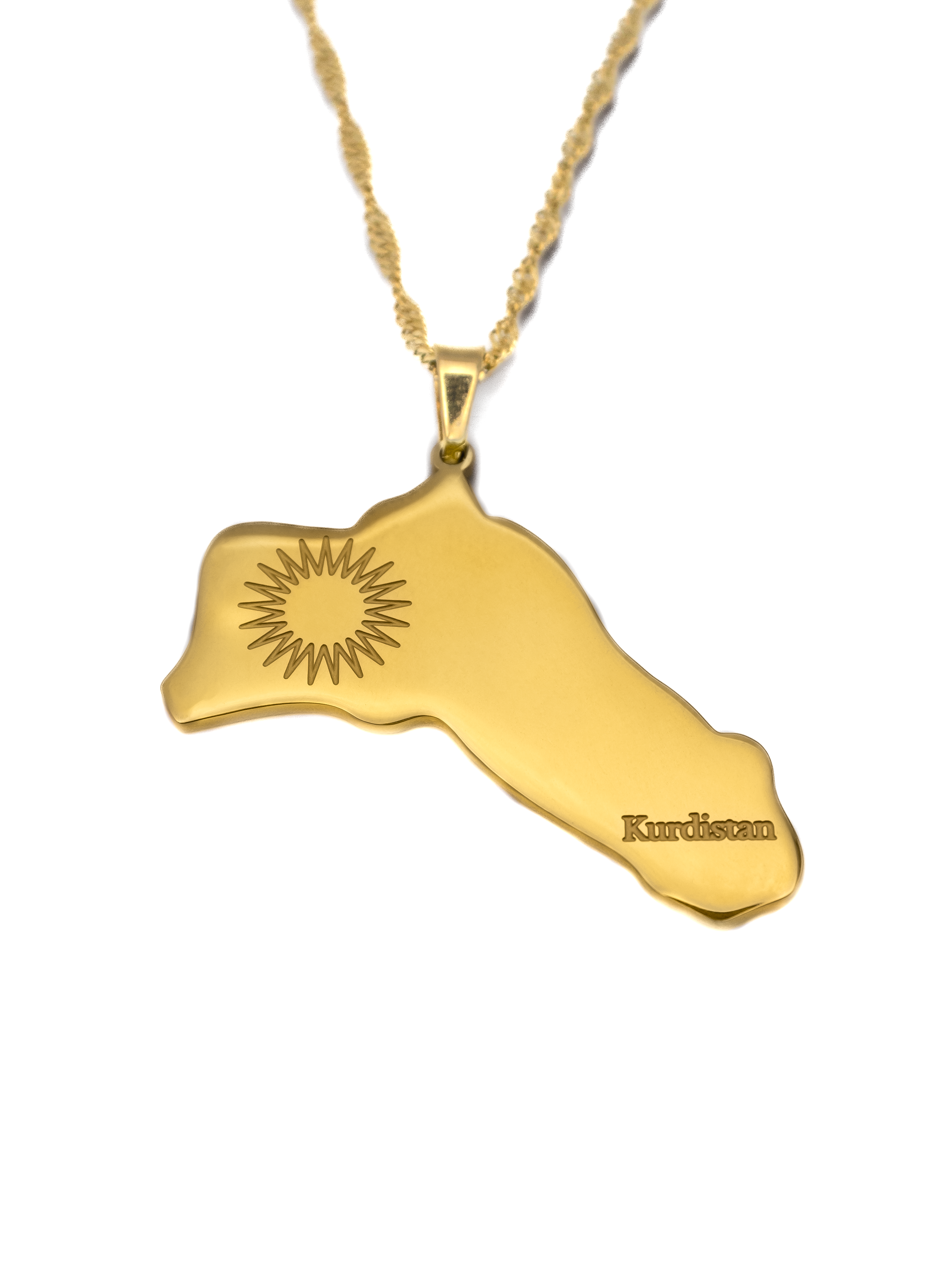 Kurdistan Map Necklace - KIRO UK