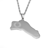 Kurdistan Map Necklace - KIRO UK