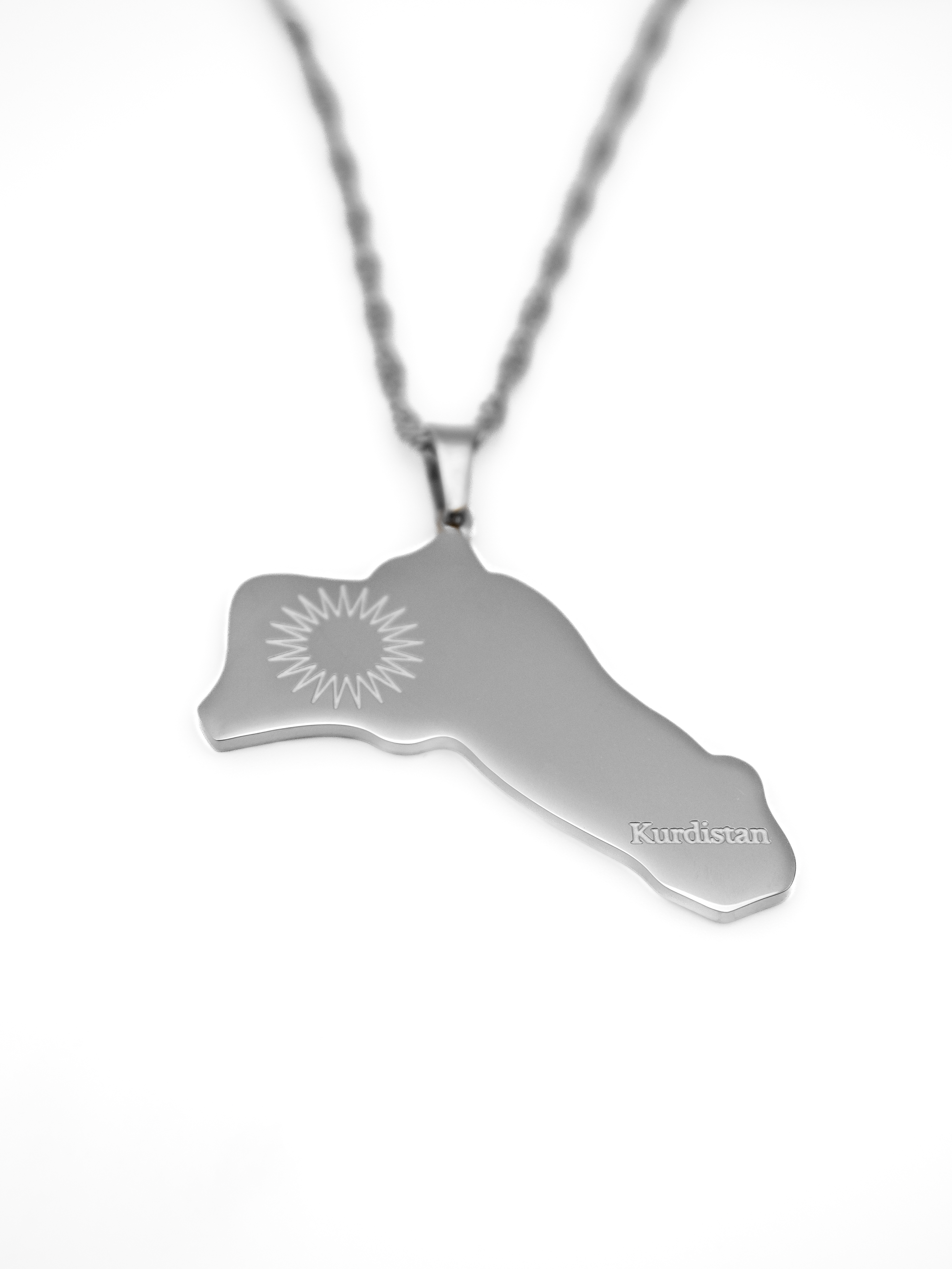 Kurdistan Map Necklace - KIRO UK