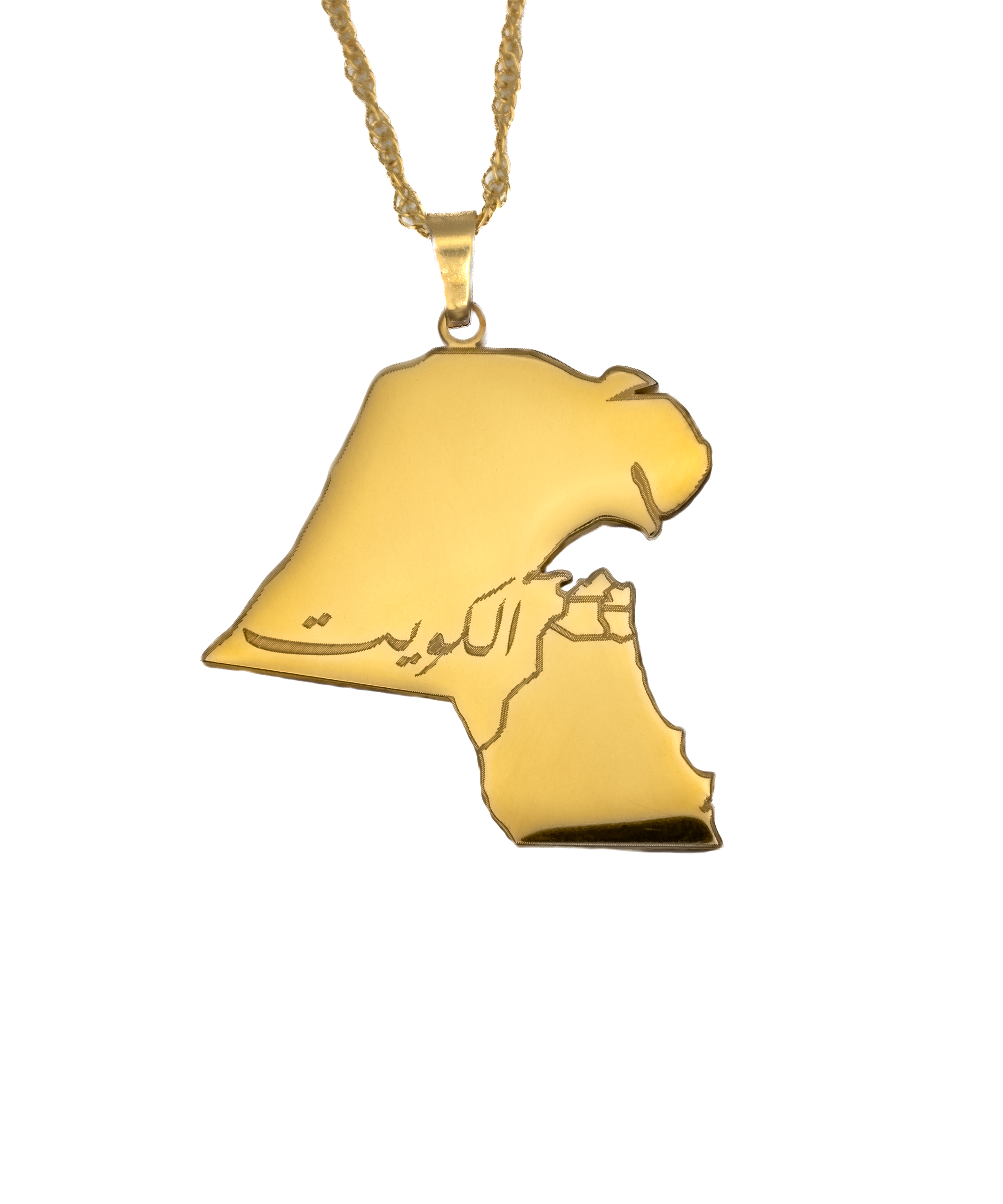 Kuwait Map Necklace - KIRO UK