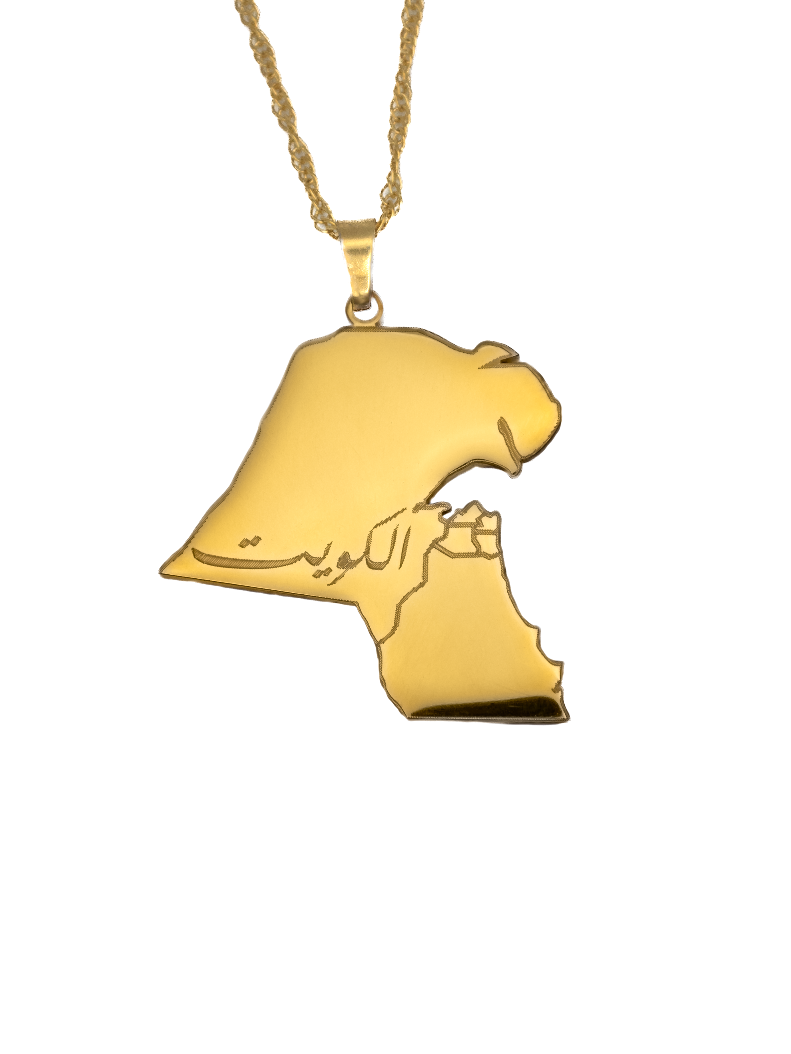 Kuwait Map Necklace - KIRO UK