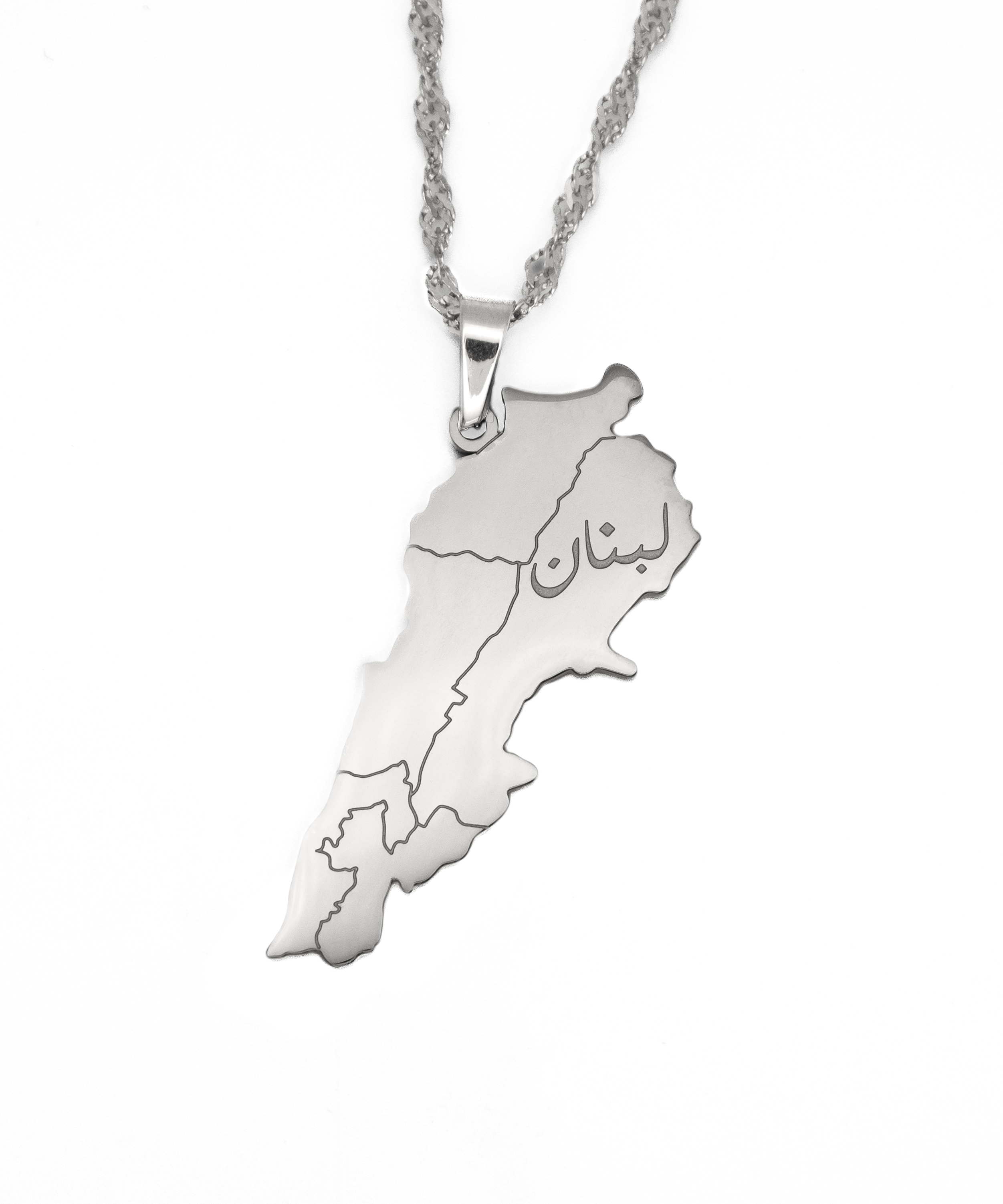 Lebanon Map Necklace - KIRO UK