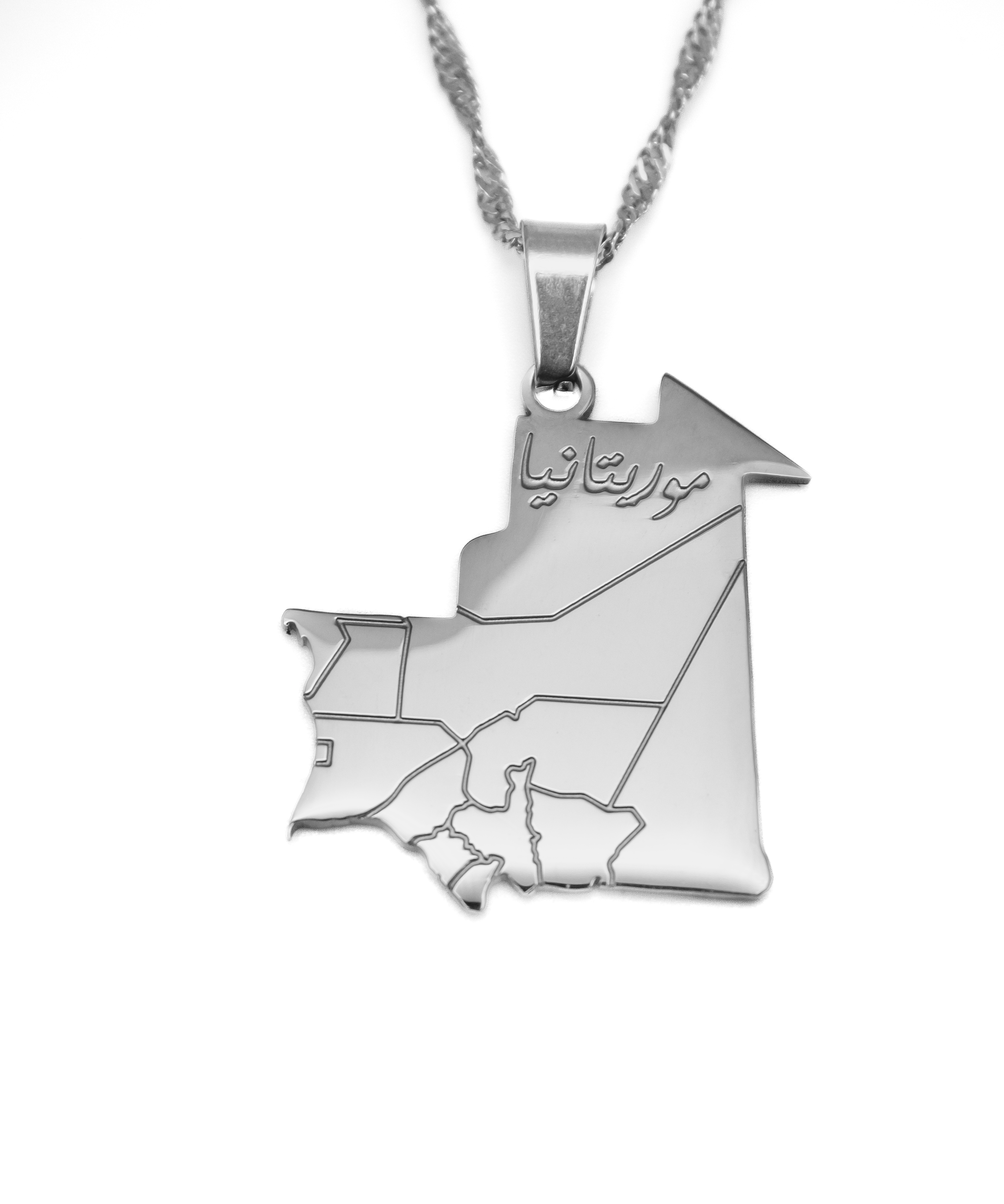 Mauritania Map Necklace - KIRO UK