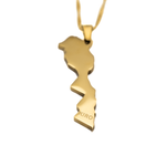 Morocco Map Necklace - KIRO UK