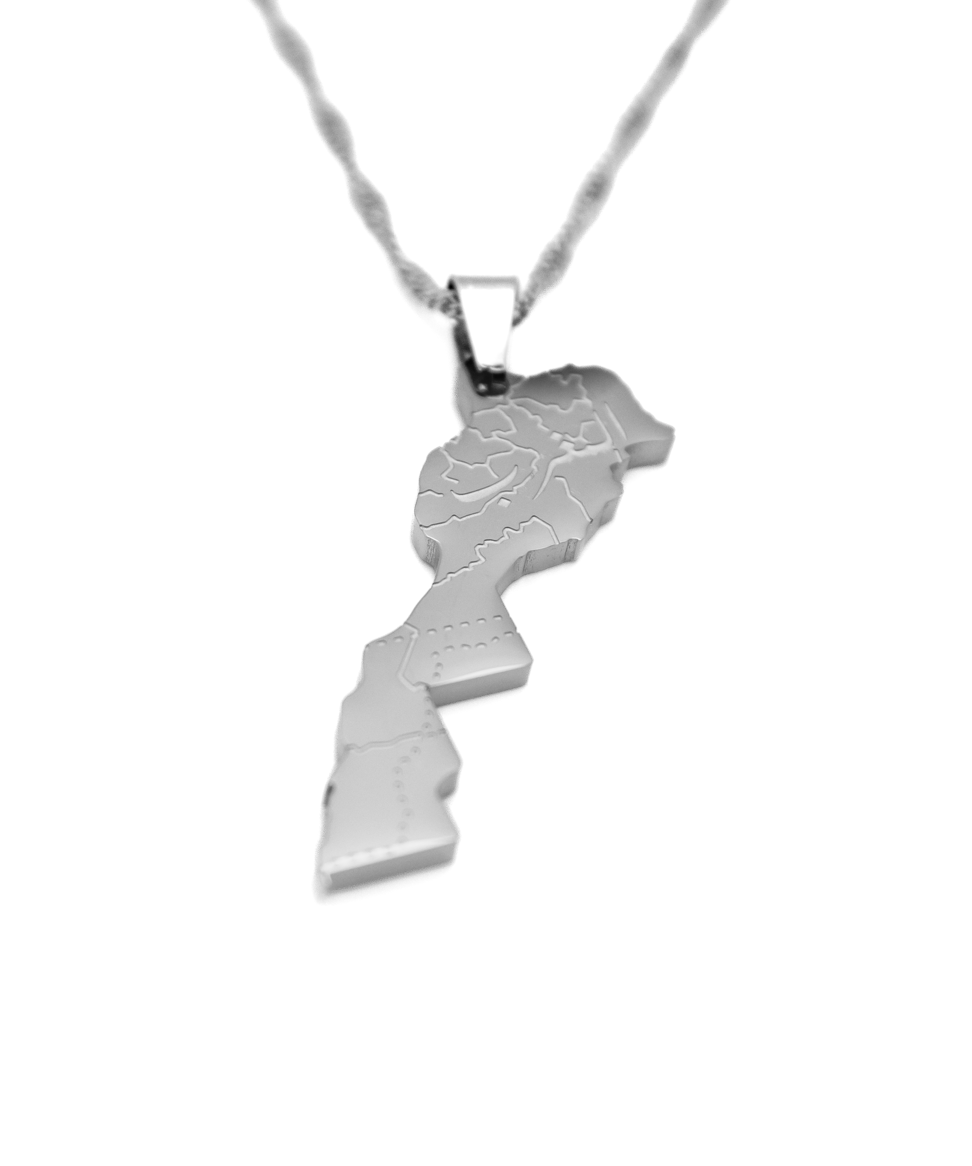 Morocco Map Necklace - KIRO UK