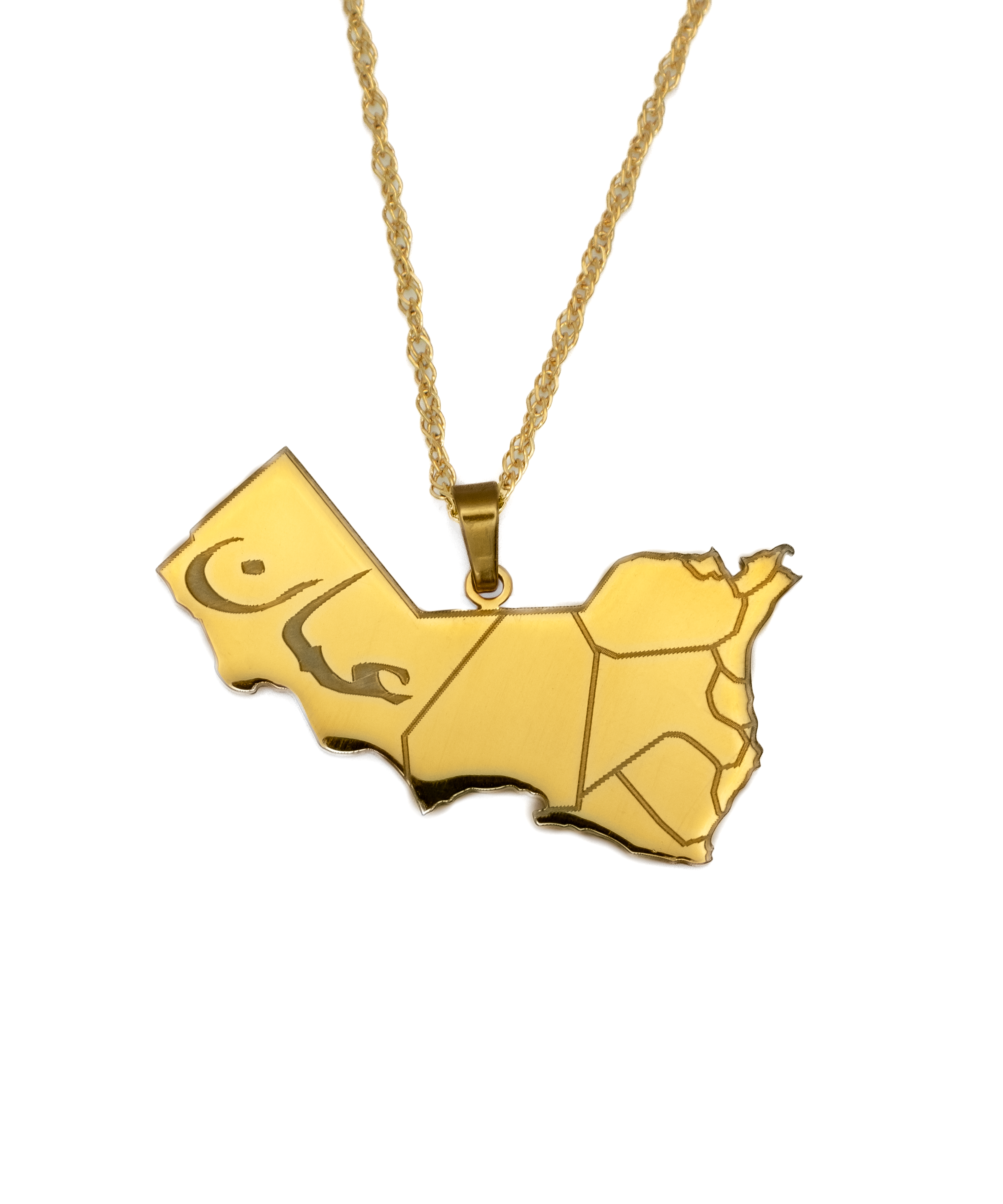 Oman Map Necklace - KIRO UK