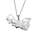 Oman Map Necklace - KIRO UK