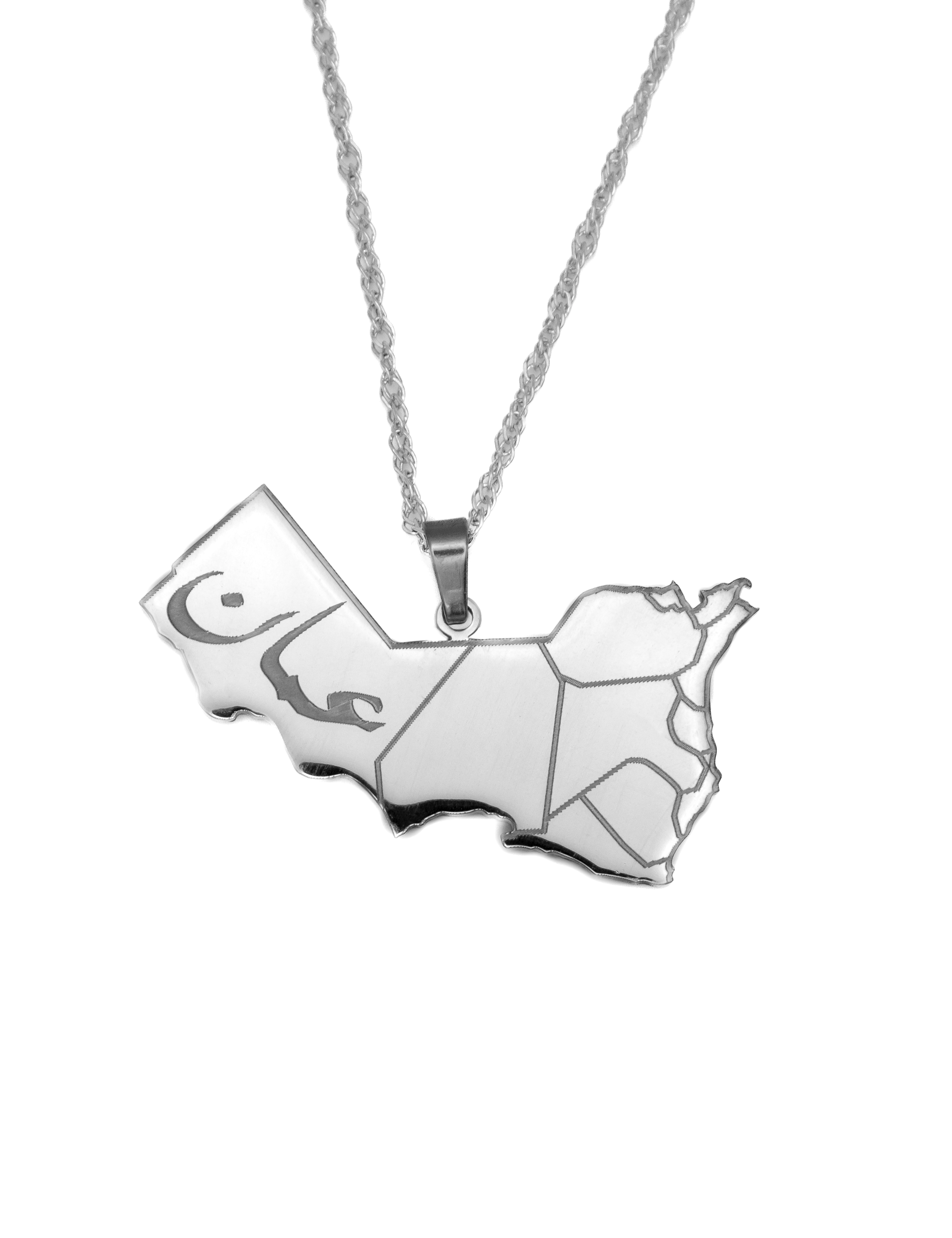 Oman Map Necklace - KIRO UK