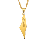 Palestine Map Necklace - KIRO UK