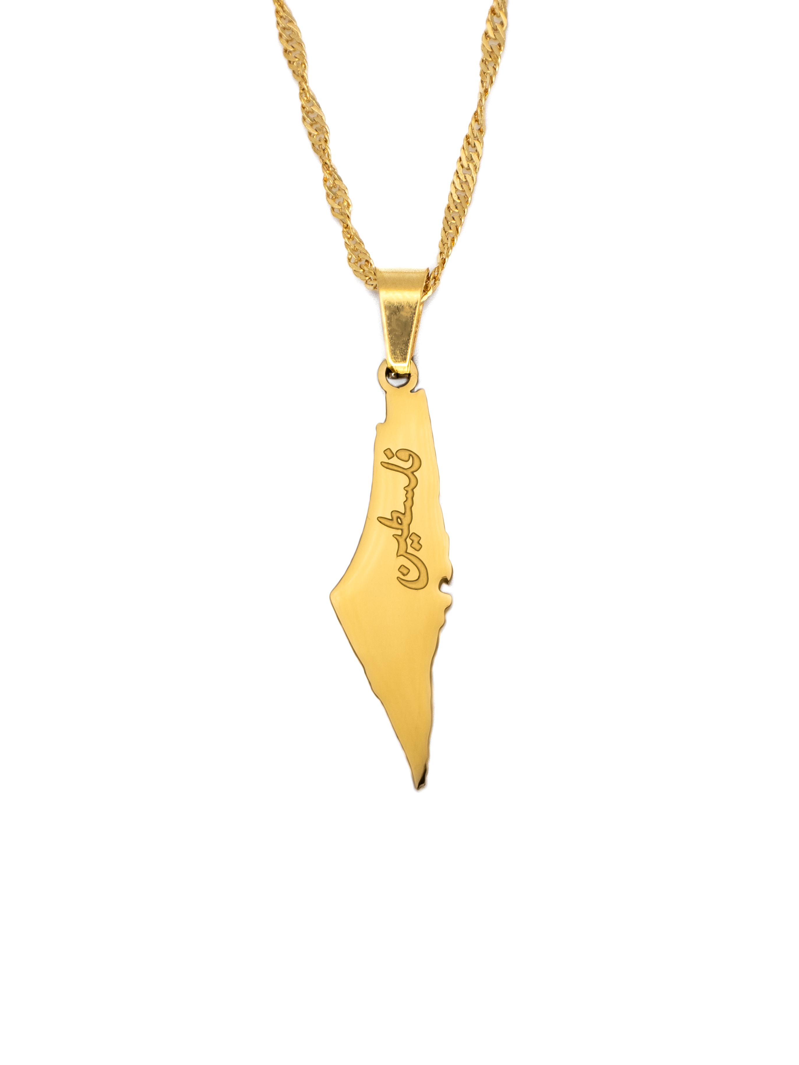 Palestine Map Necklace - KIRO UK