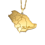 Saudi Arabia Map Necklace - KIRO UK