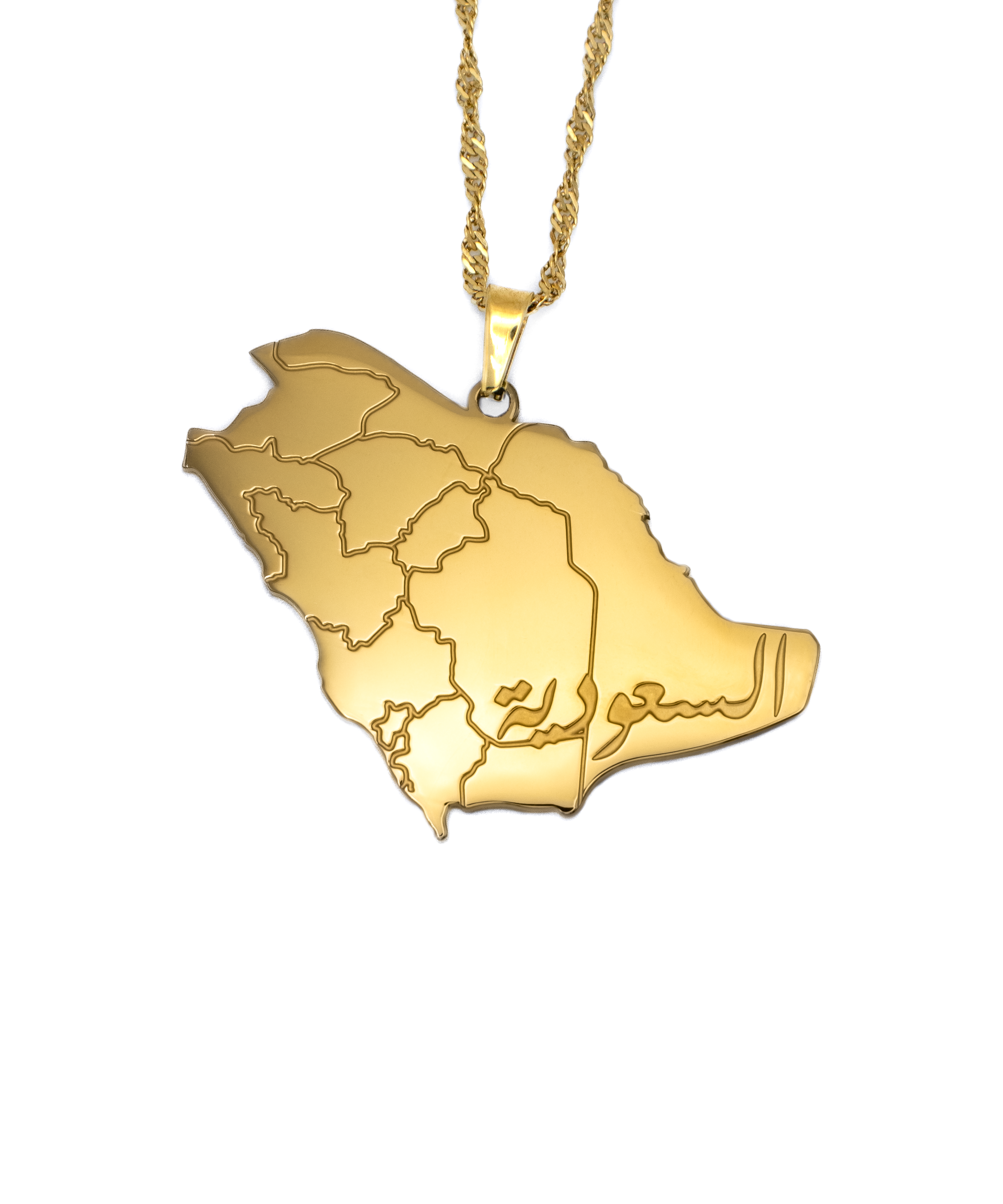 Saudi Arabia Map Necklace - KIRO UK