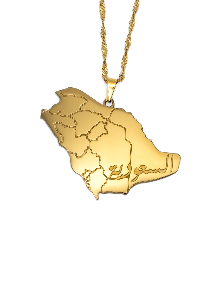 Saudi Arabia Map Necklace