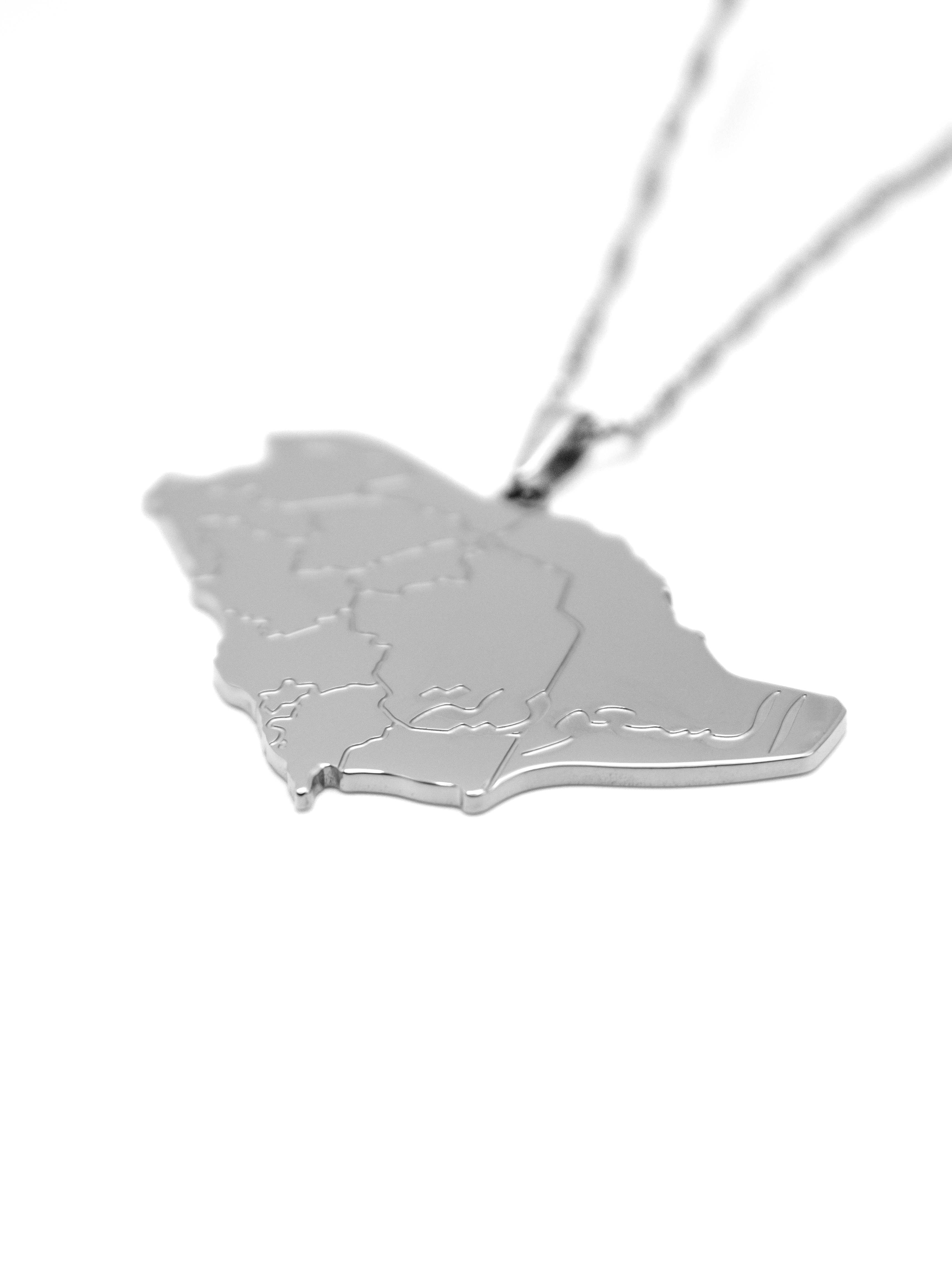 Saudi Arabia Map Necklace - KIRO UK