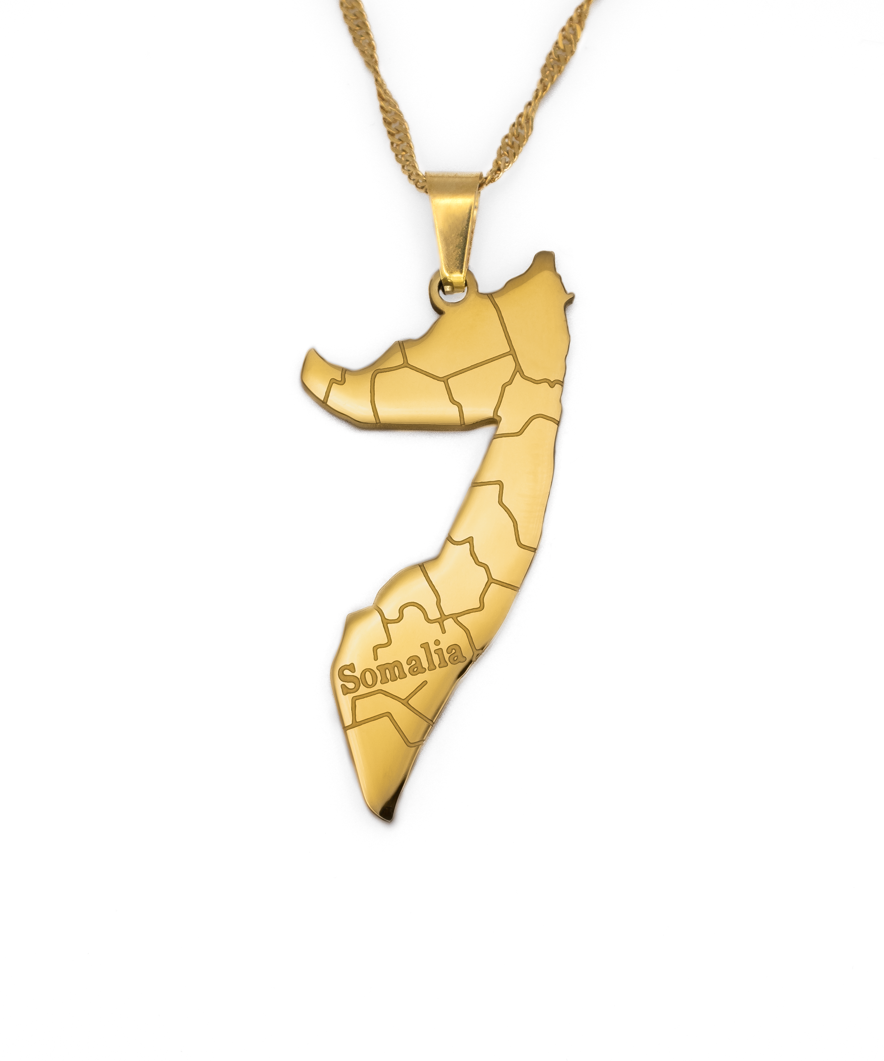 Somalia Map Necklace - KIRO UK