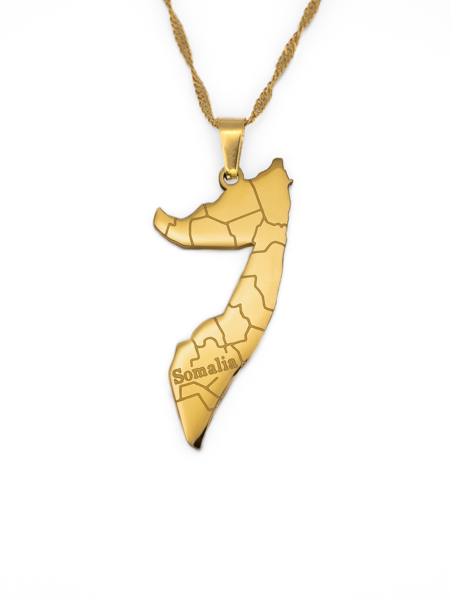Somalia Map Necklace