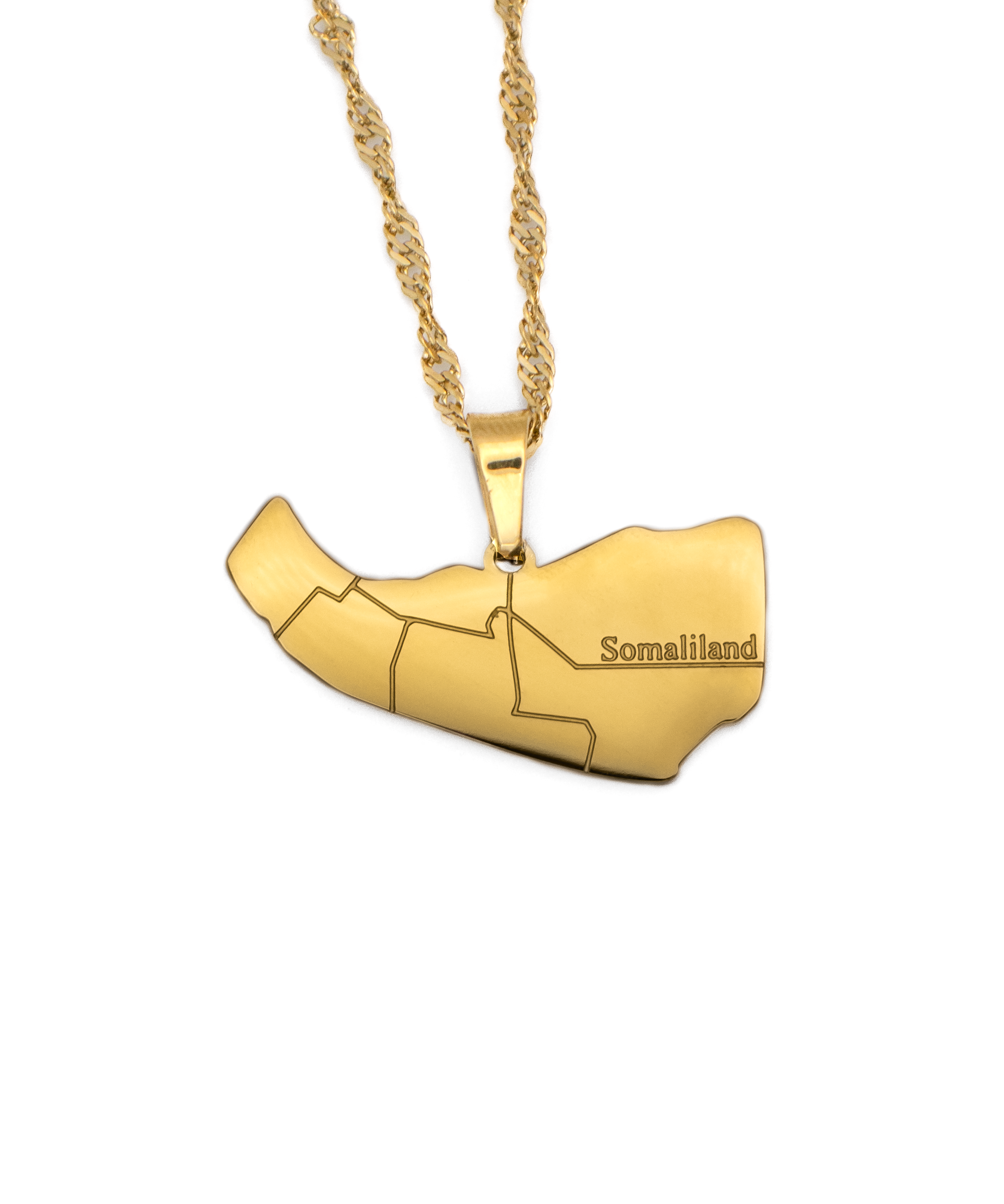 Somaliland Map Necklace - KIRO UK