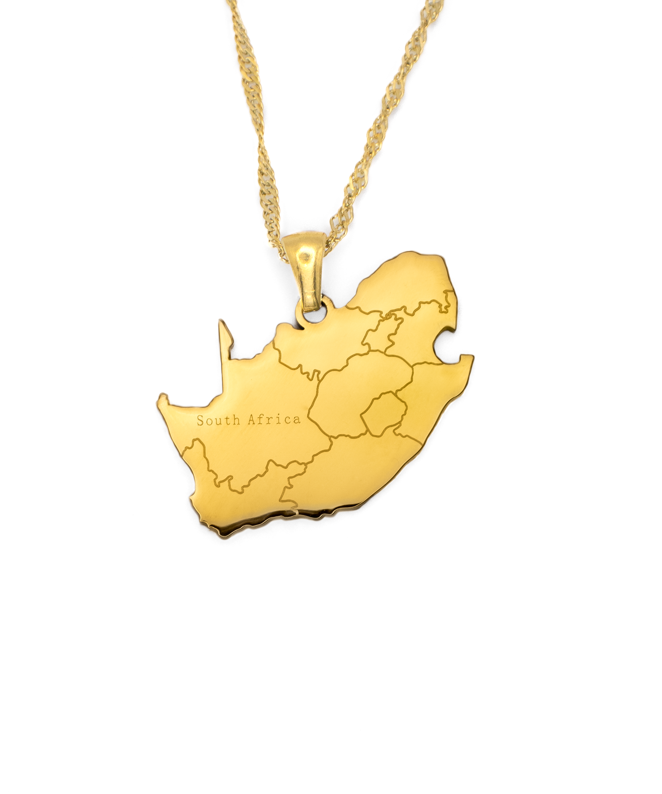 South Africa Map Necklace - KIRO UK