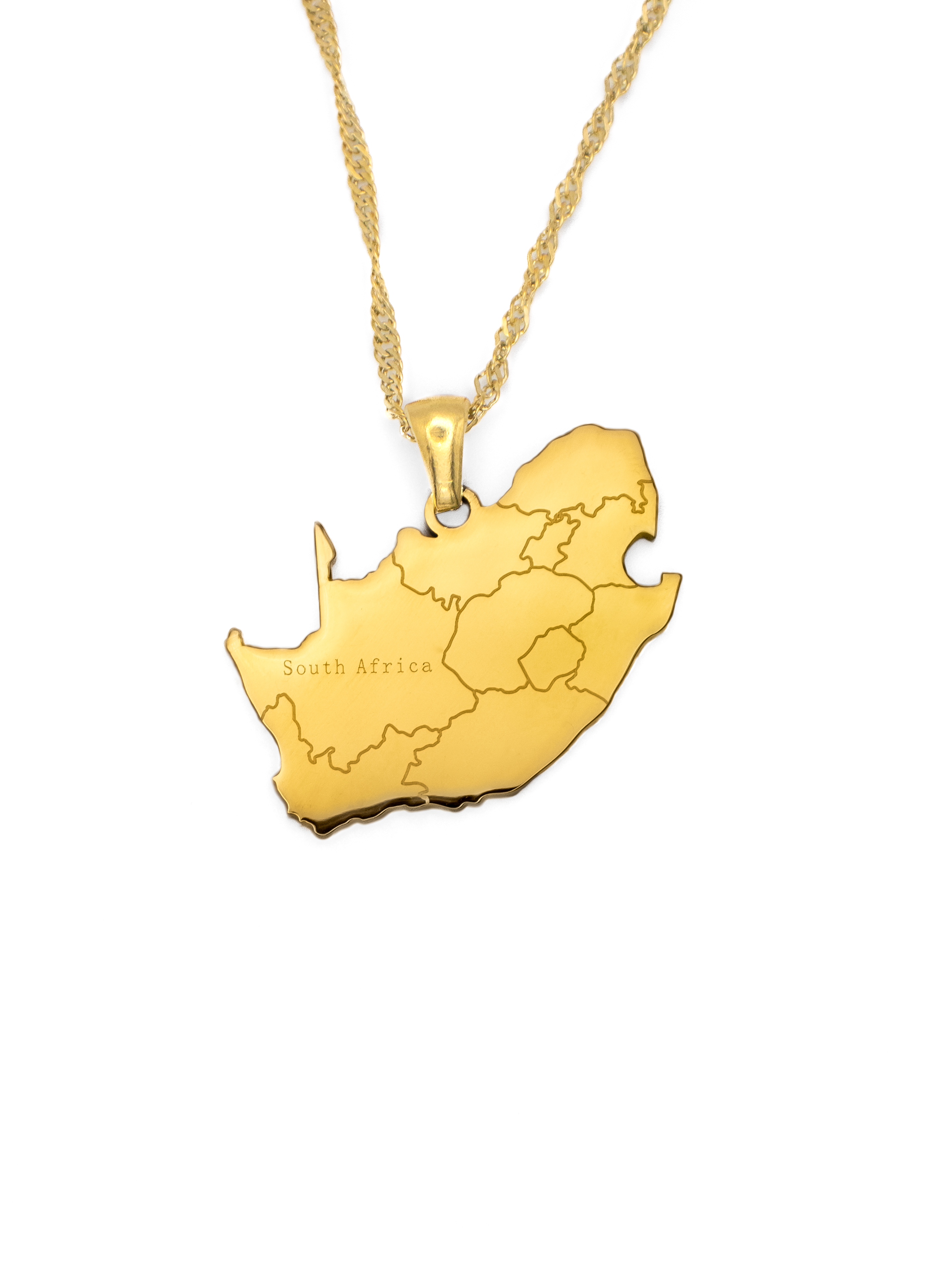 South Africa Map Necklace - KIRO UK