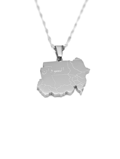 Sudan Map Necklace - KIRO UK