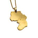 Gold Plated Custom Mixed Map Necklace - KIRO UK