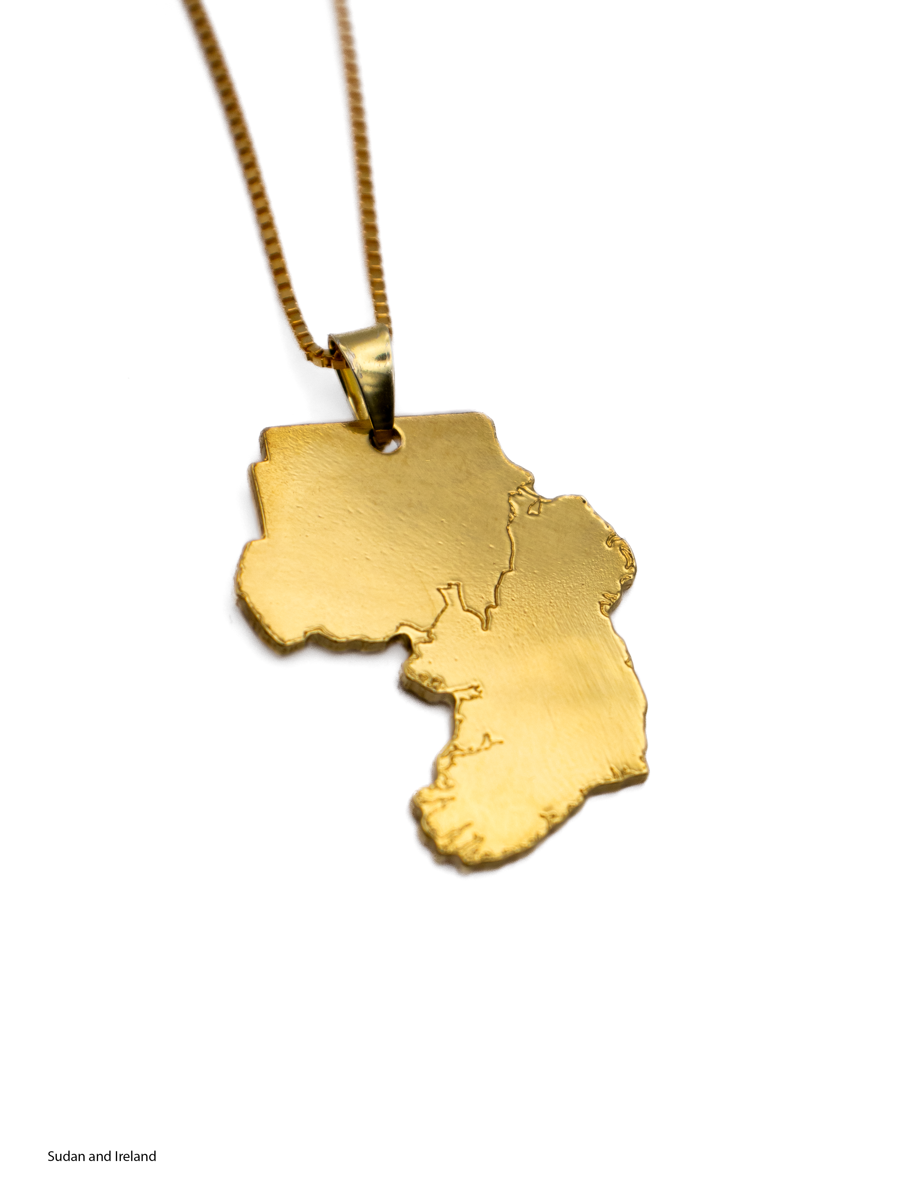 Gold Plated Custom Mixed Map Necklace - KIRO UK