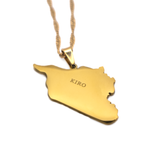 Syria Map Necklace - KIRO UK