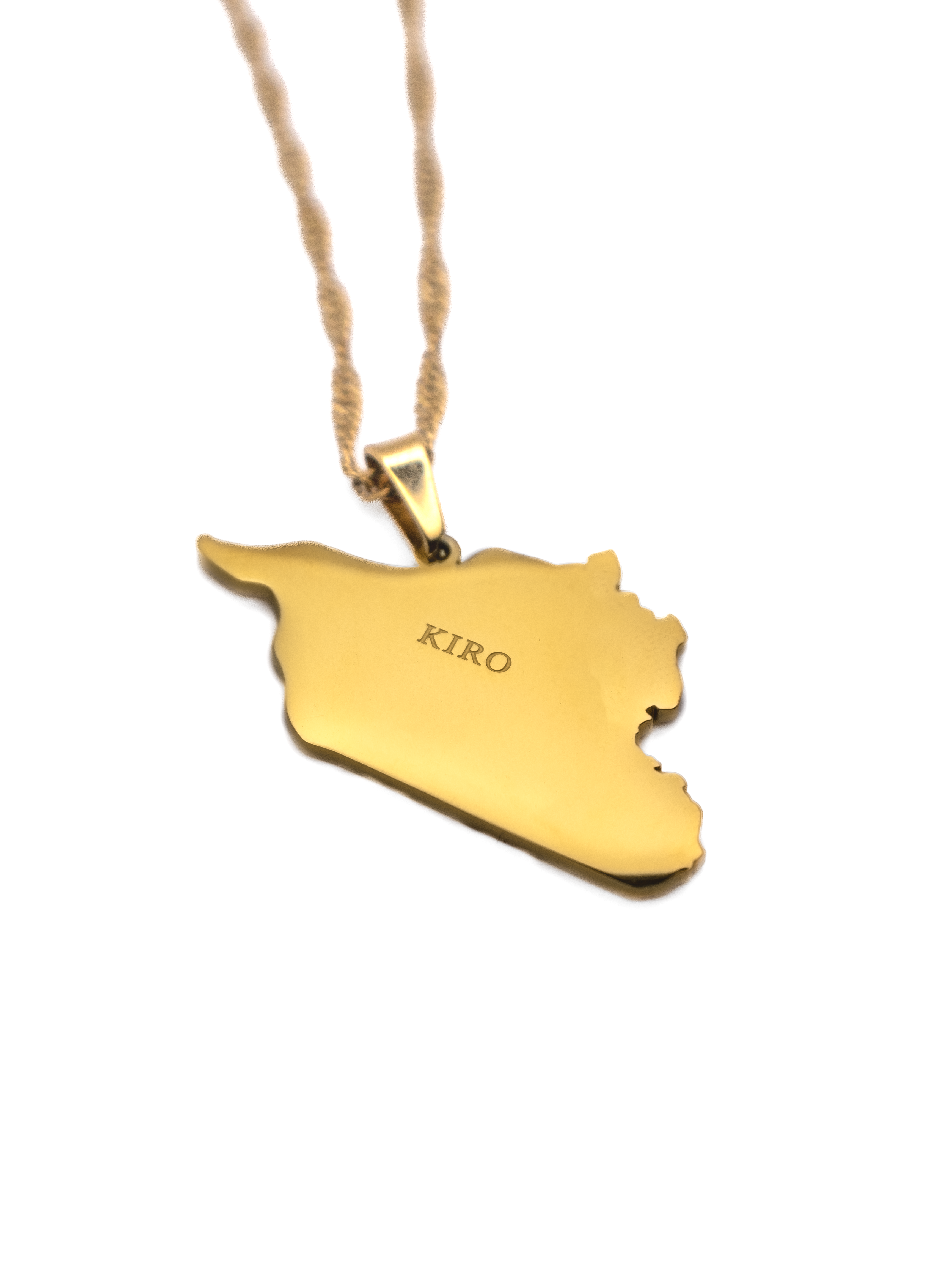 Syria Map Necklace - KIRO UK