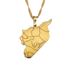 Syria Map Necklace - KIRO UK