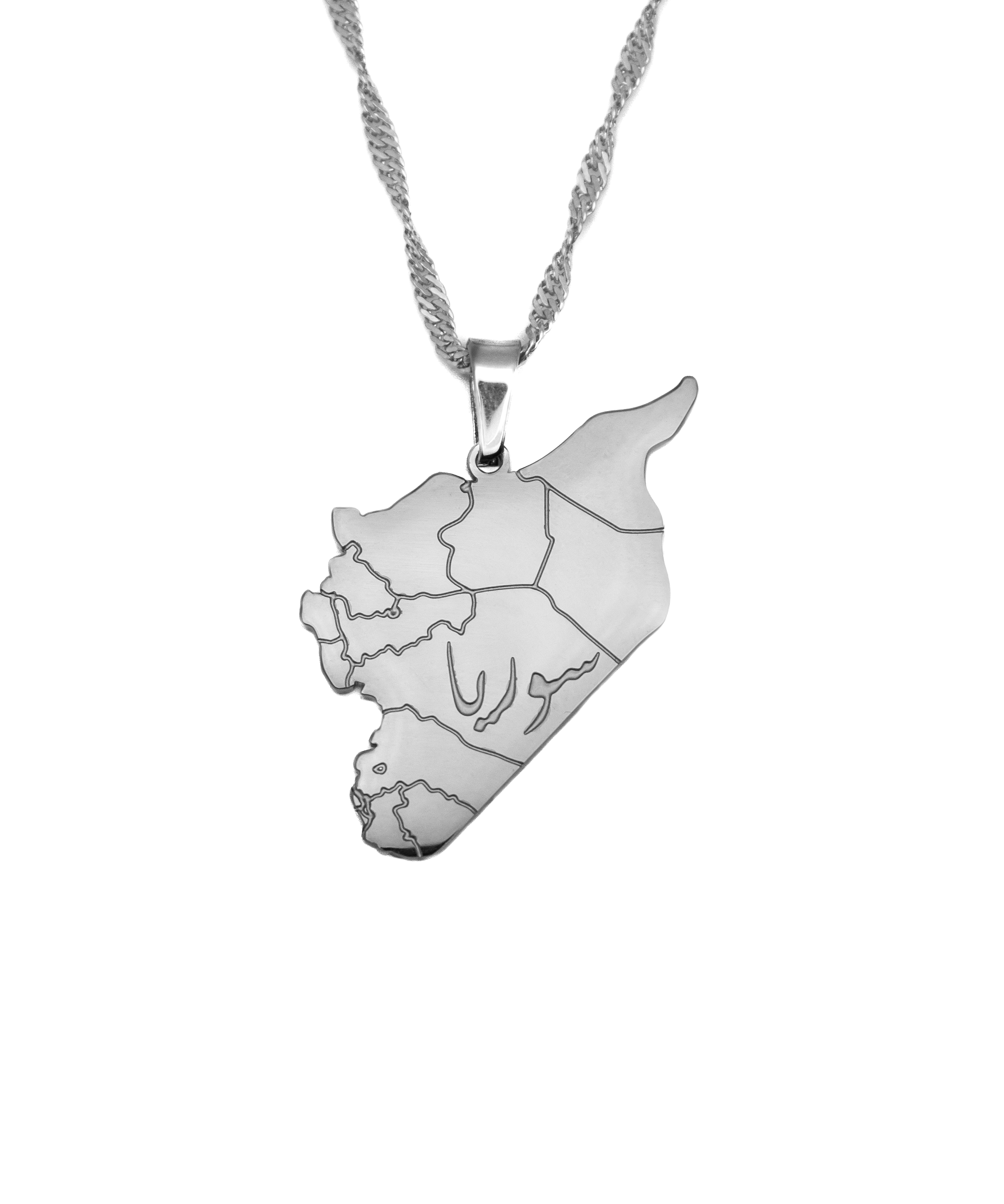 Syria Map Necklace - KIRO UK
