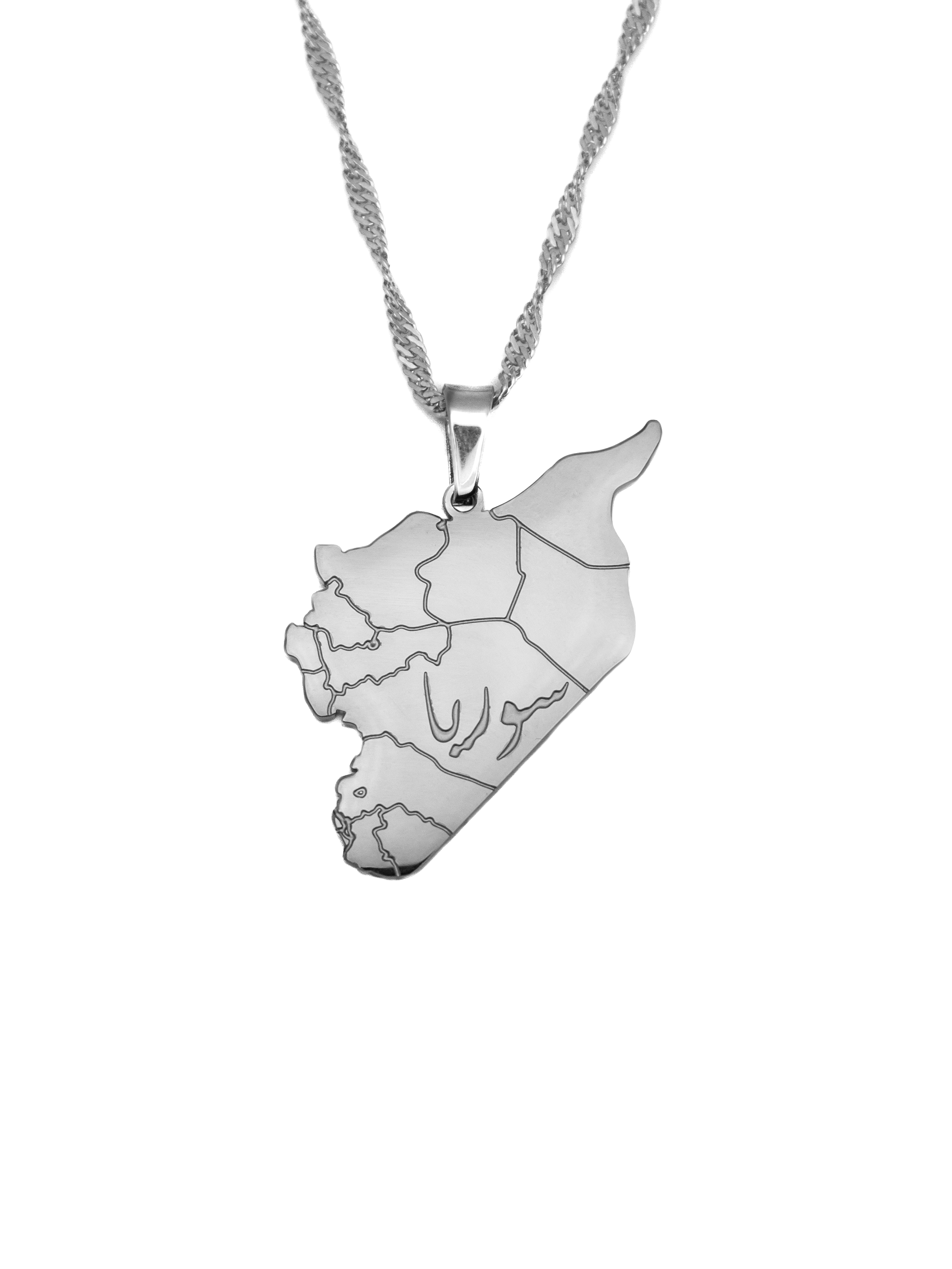 Syria Map Necklace - KIRO UK