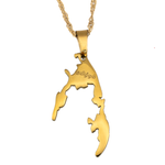 Tamil Eelam Map Necklace - KIRO UK
