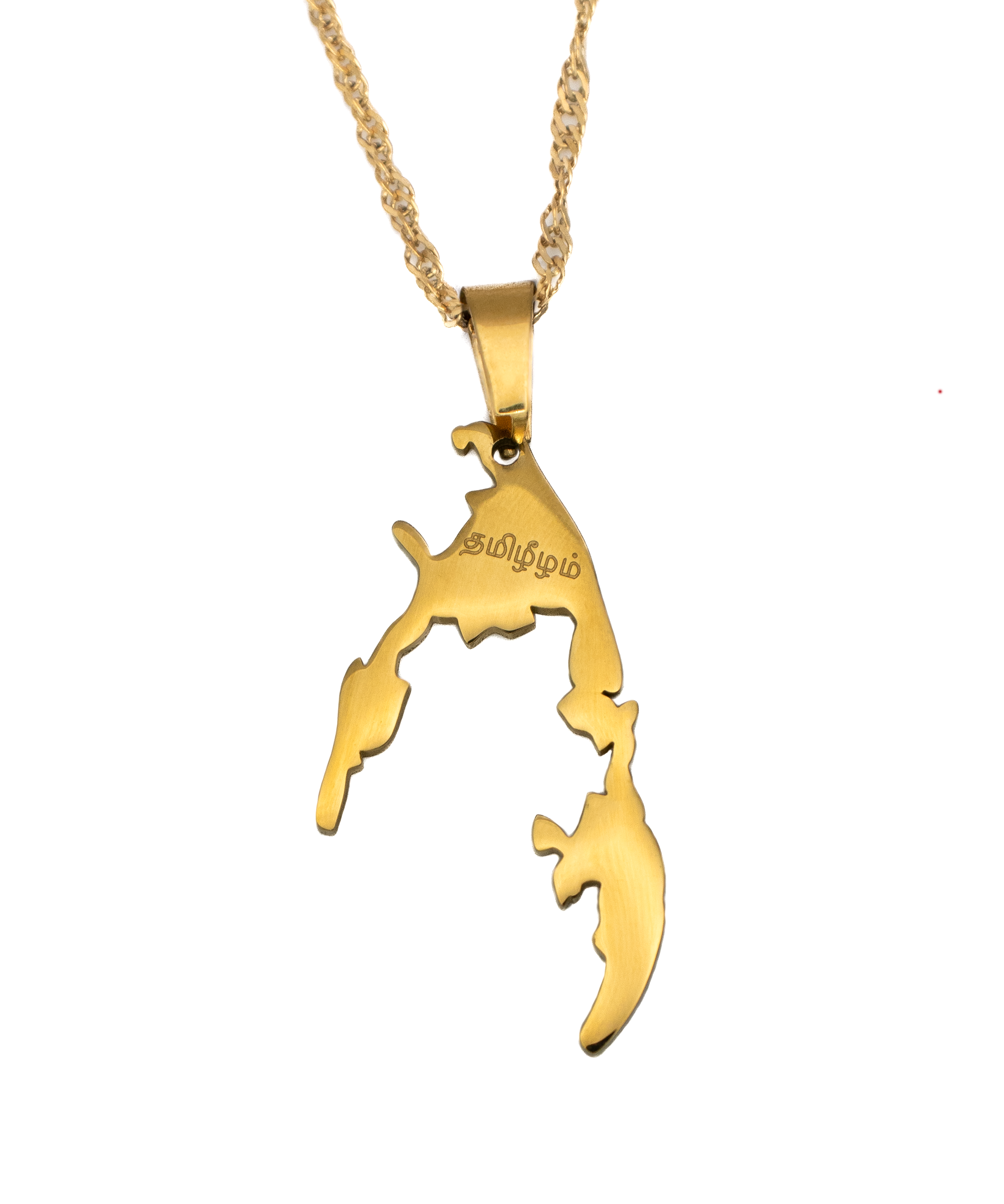 Tamil Eelam Map Necklace - KIRO UK