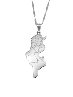 Tunisia Map Necklace - KIRO UK
