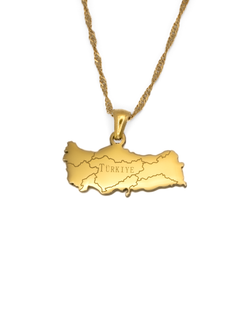 Turkey Map Necklace - KIRO UK