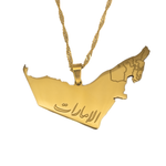 UAE Map Necklace - KIRO UK