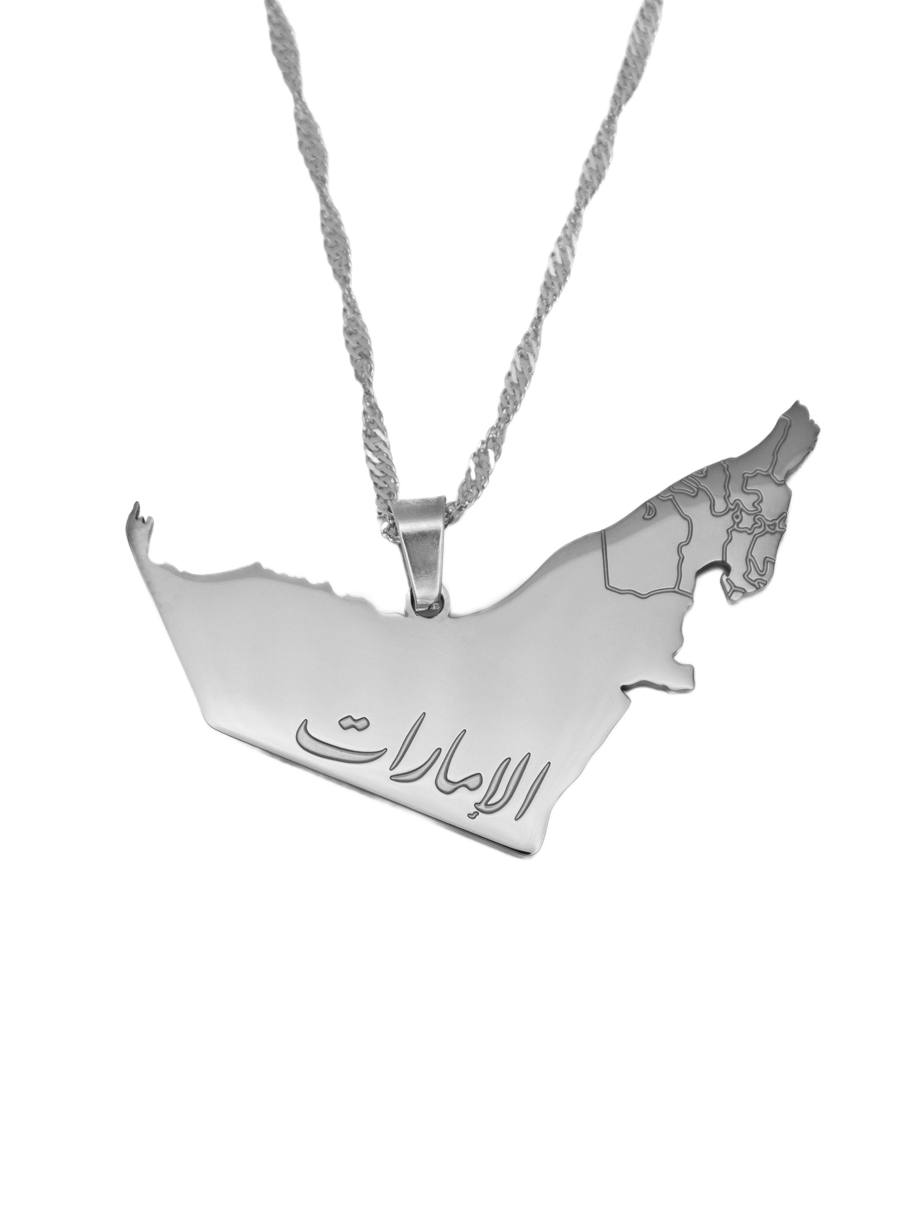 UAE Map Necklace - KIRO UK