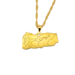 Yemen Map Necklace - KIRO UK