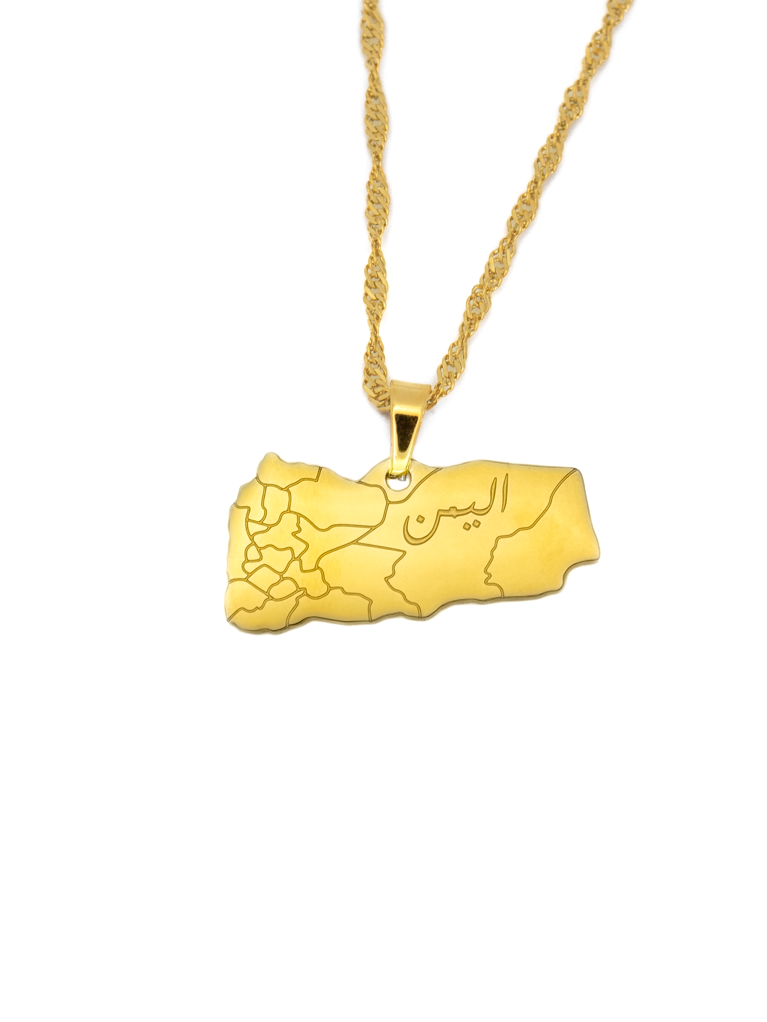 Yemen Map Necklace - KIRO UK