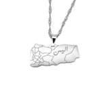 Yemen Map Necklace - KIRO UK
