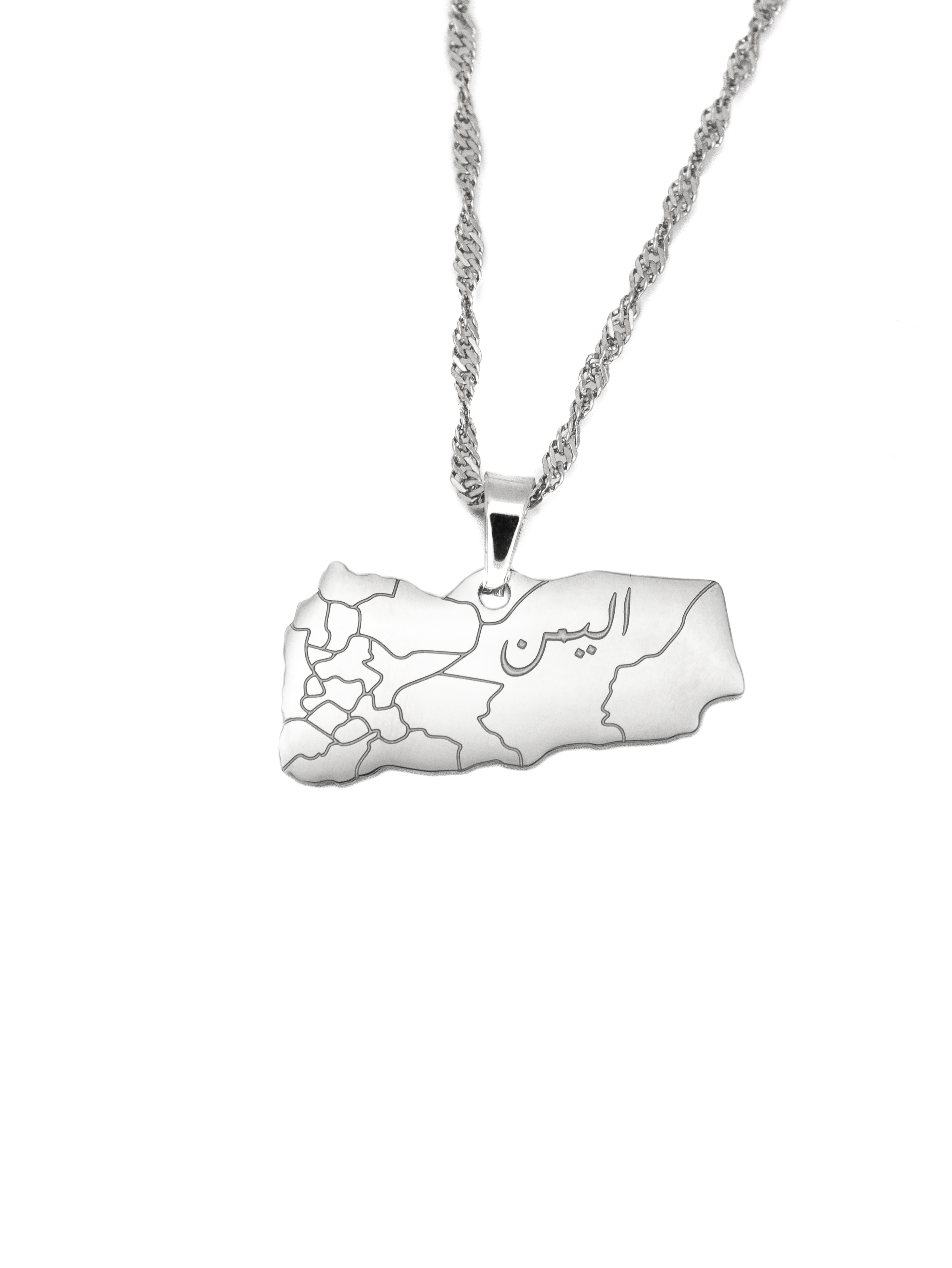 Yemen Map Necklace - KIRO UK