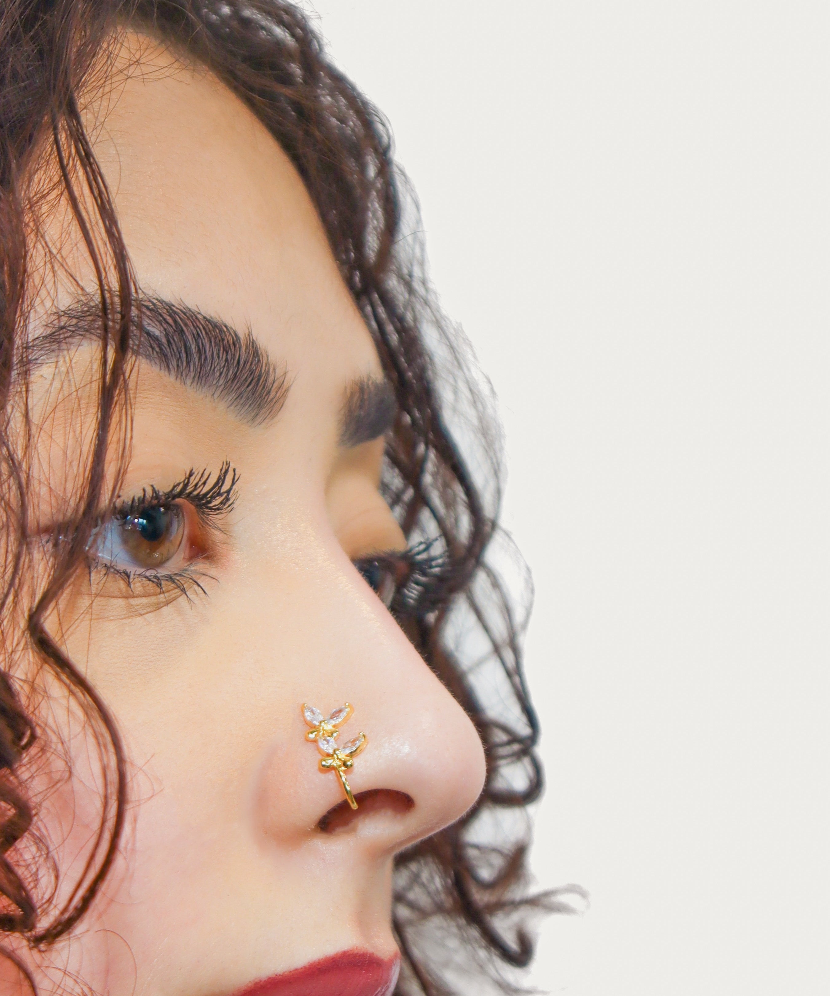 Faux Flower Nose Ring - KIRO UK