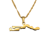 Gambia Map Necklace - KIRO UK