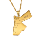 Jordan Map Necklace - KIRO UK