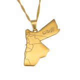 Jordan Map Necklace - KIRO UK