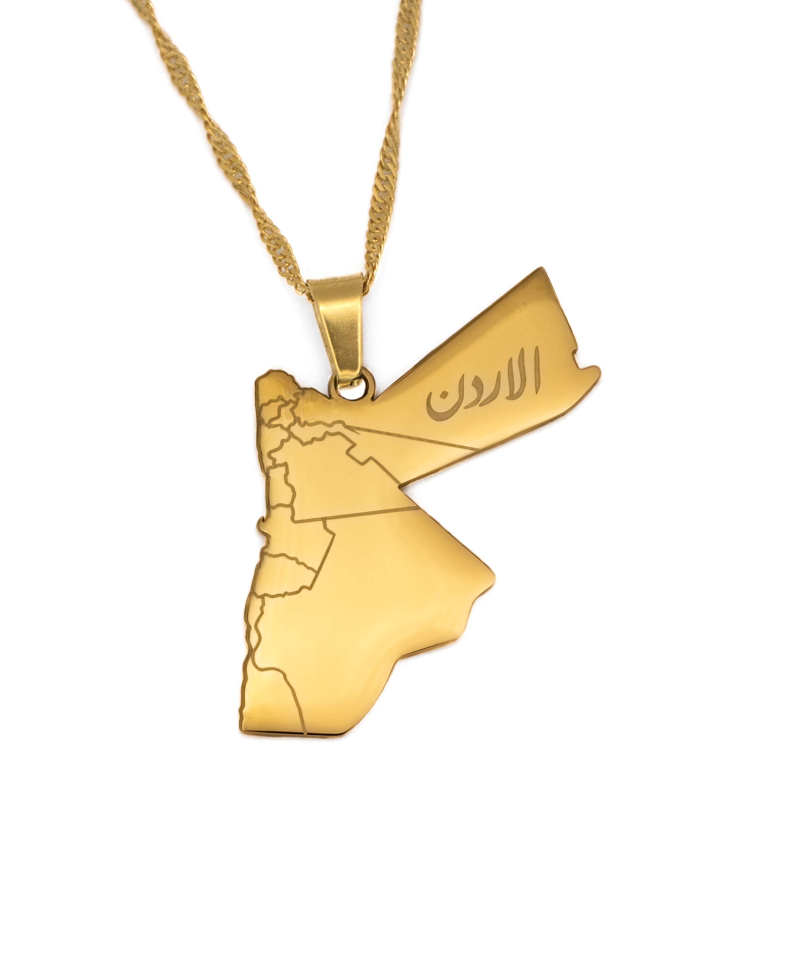 Jordan Map Necklace - KIRO UK