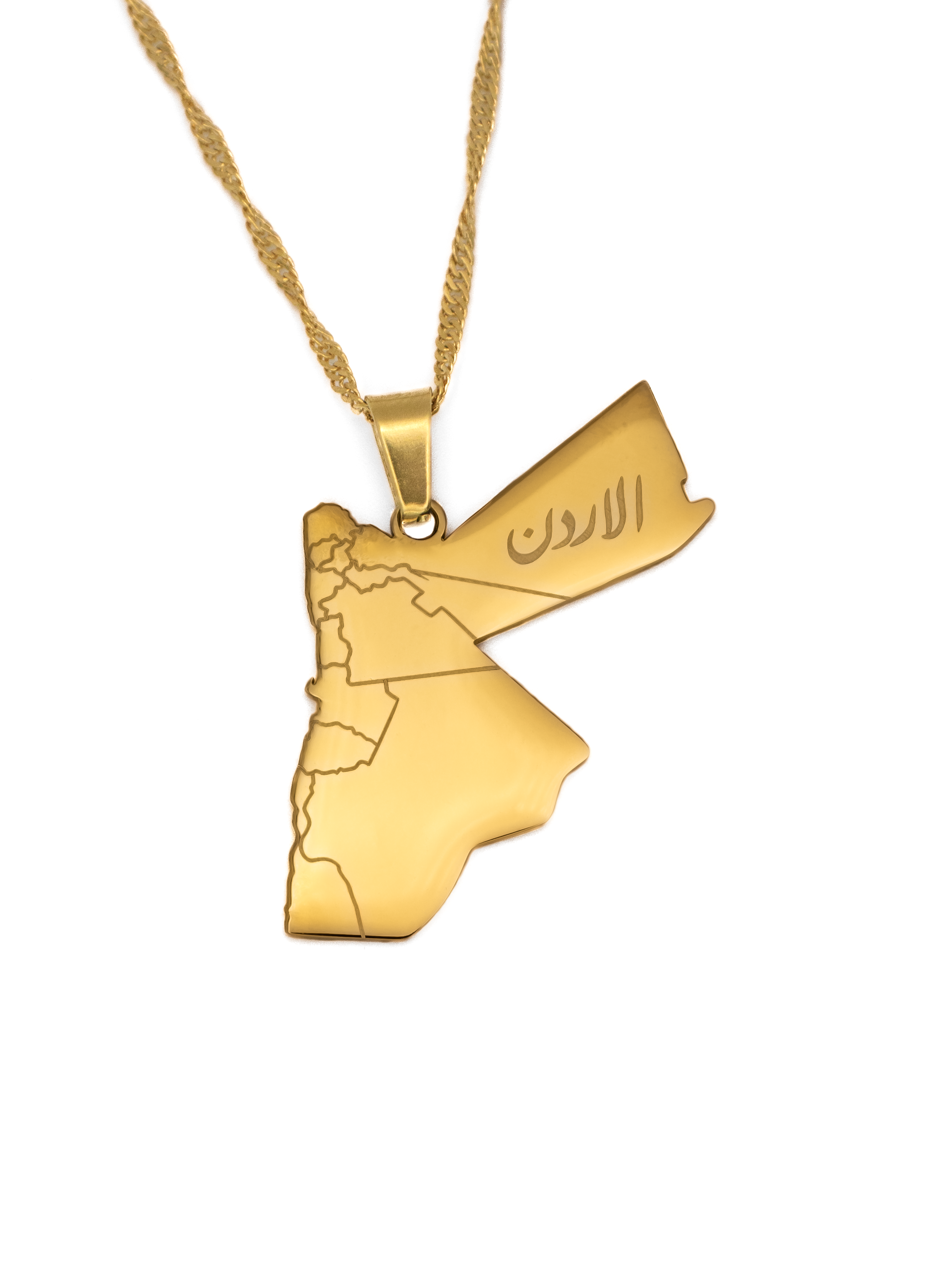Jordan Map Necklace - KIRO UK